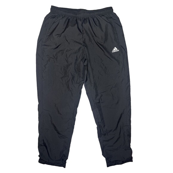 Large Adidas Windbreaker Track Pants Men Black Gradient Logo Joggers Nylon Wind - Picture 1 of 10